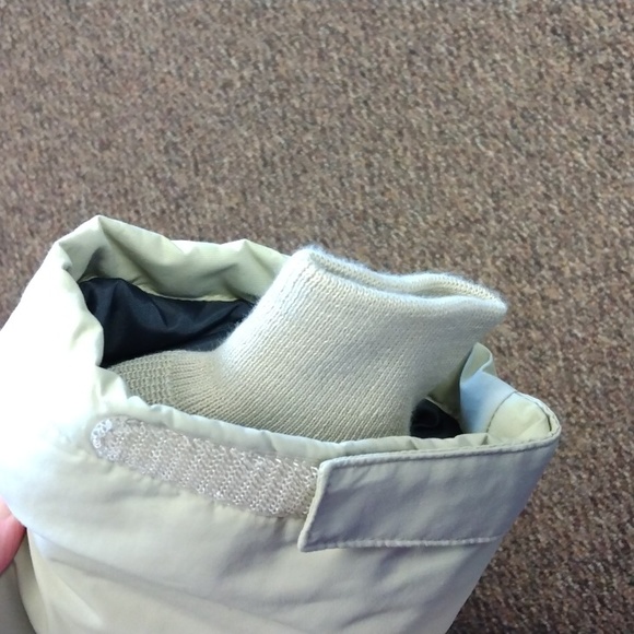 Lands End Men's Coat size Large 42-44 EUC Polartec cream color - Picture 7 of 7